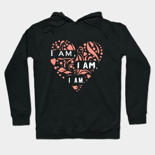 The Bell Jar quote by Sylvia Plath: I am, I am, I am. Hoodie